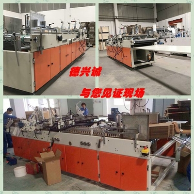 เครื่องติดกาวกล่องกระดาษสีส้ม 100m / นาทีสำหรับโรงงานเครื่องดื่ม